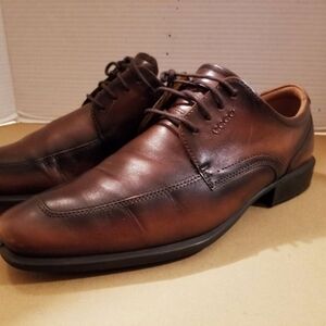 ECCO Men's Brown Leather Dress Shoes